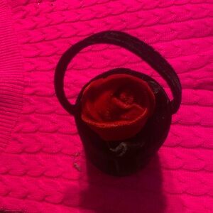 NWOT Kid Velvet Vintage Dover Kidz with Red Rose Purse